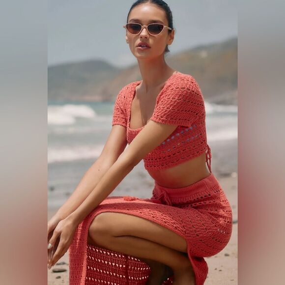 L*Space Sweetest Thing Crochet Top NWT - Picture 2 of 10